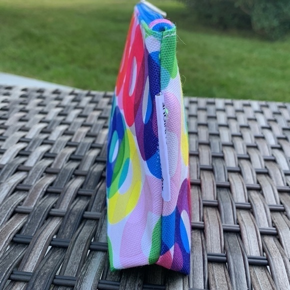 Nwot kapitza x CLINIQUE Multi Circle Print Cosmetic Bag - Picture 8 of 14